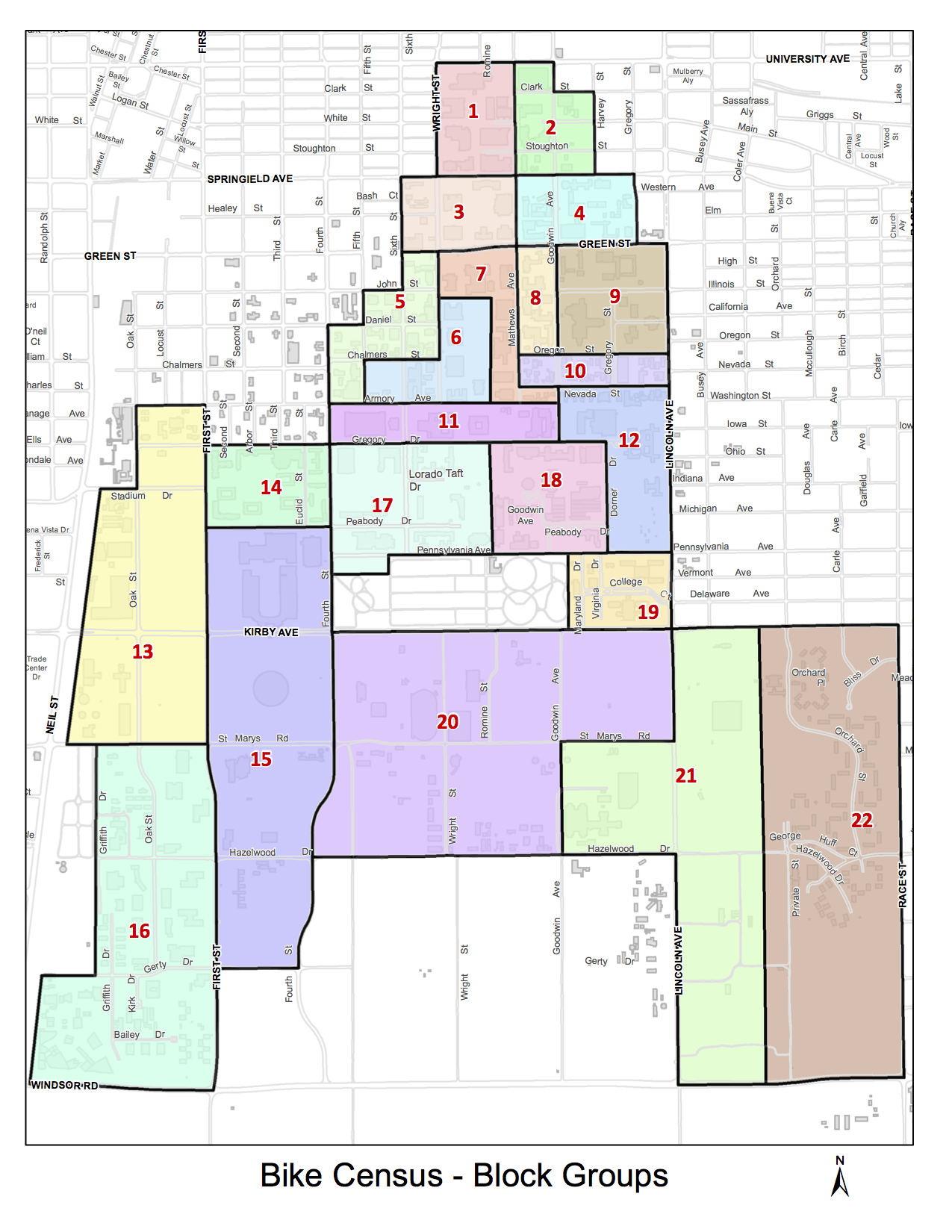 Oct. 7th 2015 U of I Campus Bicycle Census. | Champaign County Bikes